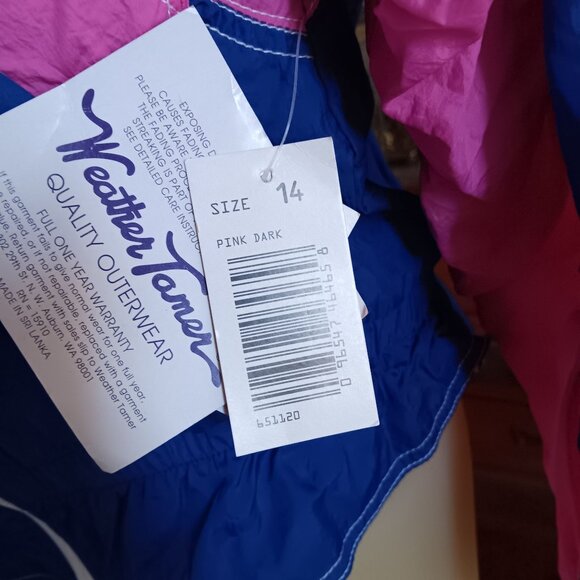 Vintage Women's Track Suit 1980's Windbreaker Jacket Pants Set Parachute Nylon - Picture 6 of 8